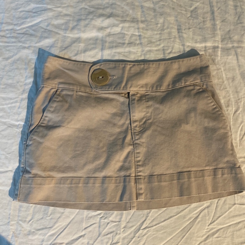 Khaki Mini Skirt